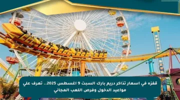 قفزة في أسعار تذاكر دريم بارك السبت 9 أغسطس 2025.. تعرف على مواعيد الدخول وفرص اللعب المجاني